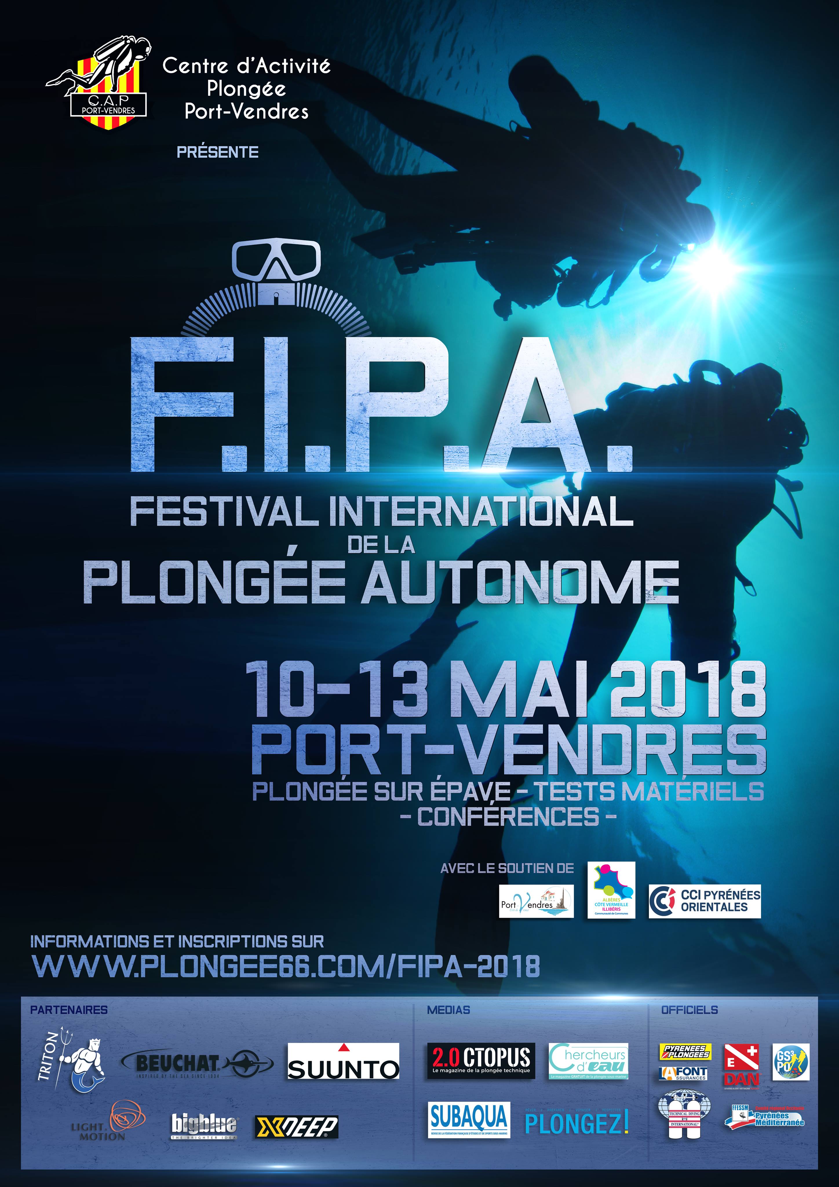 Affiche Festival International de la Plongee Autonome 2018